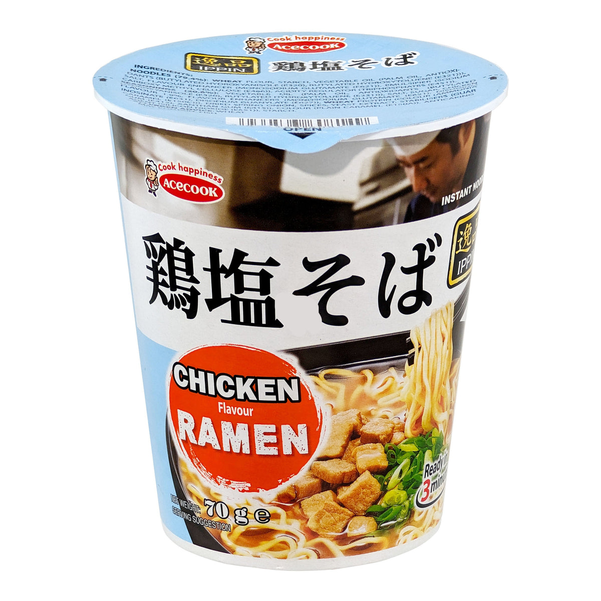 Acecook Ippin Instant Ramen Cup Chicken Flavour 70g – The Secret Grocery