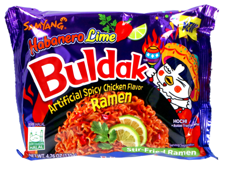 Samyang Buldak Hot Chicken Flavour Ramen Habanero Lime 135g